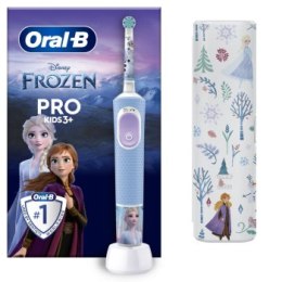 Szczoteczki - Oral-B Pro Kids 3+ Frozen Etui błękitny