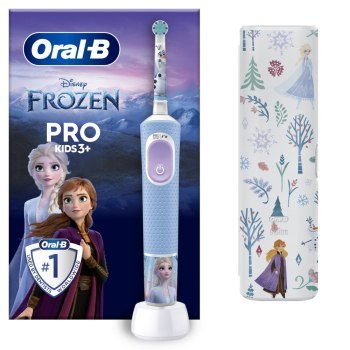 Szczoteczki - Oral-B Pro Kids 3+ Frozen Etui błękitny Szczoteczki - Oral-B Pro Kids 3+ Frozen Etui błękitny