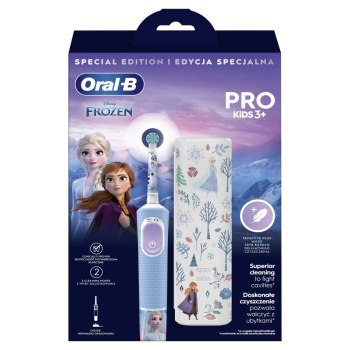 Szczoteczki - Oral-B Pro Kids 3+ Frozen Etui błękitny Szczoteczki - Oral-B Pro Kids 3+ Frozen Etui błękitny