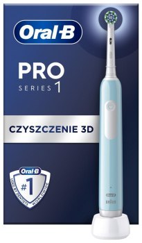Szczoteczki - Oral-B Pro Series 1 Caribbean Blue Cross Action błękitny