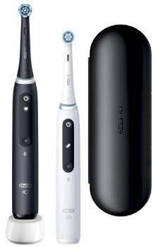 Szczoteczki - Oral-B iO Series 5 Duo biały/czarny Szczoteczki - Oral-B iO Series 5 Duo biały/czarny