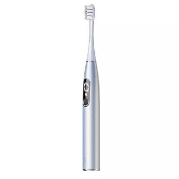 Szczoteczki - Zestaw szczoteczek sonicznych Oclean X Pro Digital Set (srebrny) Szczoteczki - Zestaw szczoteczek sonicznych Oclean X Pro Digital Set (srebrny)