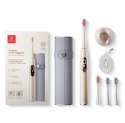 Szczoteczki - Zestaw szczoteczek sonicznych Oclean X Pro Digital Set (złoty)