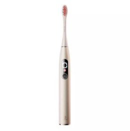 Szczoteczki - Zestaw szczoteczek sonicznych Oclean X Pro Digital Set (złoty)
