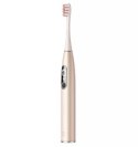 Szczoteczki - Zestaw szczoteczek sonicznych Oclean X Pro Digital Set (złoty)