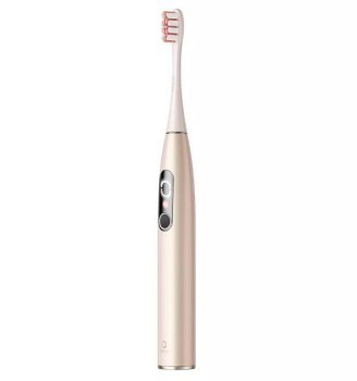 Szczoteczki - Zestaw szczoteczek sonicznych Oclean X Pro Digital Set (złoty) Szczoteczki - Zestaw szczoteczek sonicznych Oclean X Pro Digital Set (złoty)