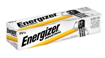 BATERIE ENERGIZER ALKALINE INDUSTRIAL PRO 6LR61 9V 12szt. BATERIE ENERGIZER ALKALINE INDUSTRIAL PRO 6LR61 9V 12szt.