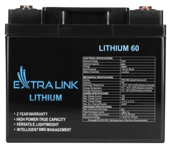 Extralink LiFePO4 60AH | Akumulator | 12.8V, BMS Extralink LiFePO4 60AH | Akumulator | 12.8V, BMS