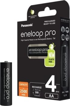 Panasonic Eneloop Pro AA 2500mAh 4 szt Panasonic Eneloop Pro AA 2500mAh 4 szt