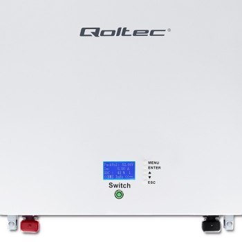 Qoltec Magazyn energii LiFePO4 |9.6kWh | 48V | BMS | LCD Qoltec Magazyn energii LiFePO4 |9.6kWh | 48V | BMS | LCD