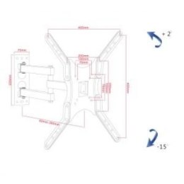 Uchwyt - Uchwyt ścienny do telewizora ART AR-61A (ścienne; 19 - 56 ; max. 30kg)