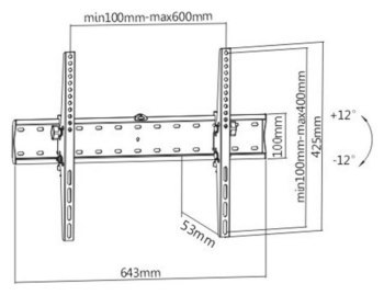 Uchwyt - Gembird 37 "-70" (40 kg) Uchwyt - Gembird 37 "-70" (40 kg)