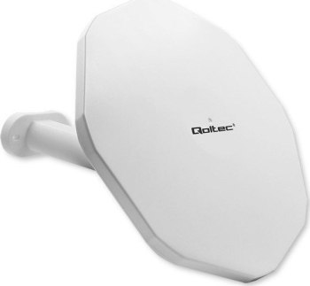 Antena - Qoltec DVB-T2 | VHF/UHF | biała Antena - Qoltec DVB-T2 | VHF/UHF | biała