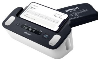 Ciśnieniomierz - Omron Complete HEM-7530T-E3 EKG 2w1 BT biało-czarny Ciśnieniomierz - Omron Complete HEM-7530T-E3 EKG 2w1 BT biało-czarny