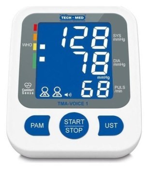 Ciśnieniomierz - TECH-MED TMA-VOICE 1 + Zasilacz biały Ciśnieniomierz - TECH-MED TMA-VOICE 1 + Zasilacz biały