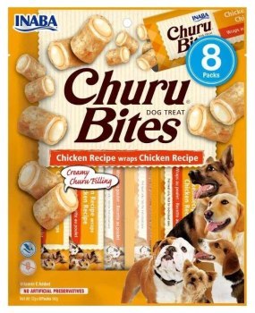Przysmak Inaba CHURU BITE Kurczak wrapy dla psa 8x12g Przysmak Inaba CHURU BITE Kurczak wrapy dla psa 8x12g