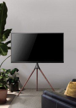 Uchwyt - Techly 105209 Stojak podłogowy TV LED/LCD 45-65 cali 32kg, tripod, drewno Uchwyt - Techly 105209 Stojak podłogowy TV LED/LCD 45-65 cali 32kg, tripod, drewno