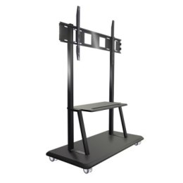 Uchwyt - Techly 105582 Mobilny stojak do telewizora LED/LCD/PDP, 55-120'', 150kg, półka AV