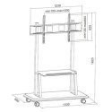 Uchwyt - Techly 105582 Mobilny stojak do telewizora LED/LCD/PDP, 55-120'', 150kg, półka AV