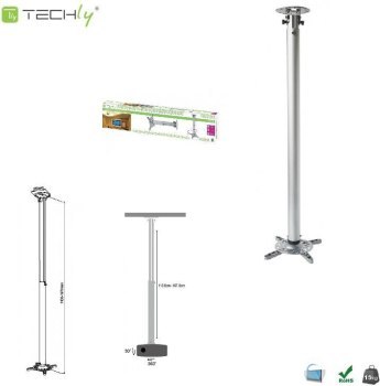 Uchwyt - Techly Sufitowy uchwyt do projektora (301597) 110-197 cm Uchwyt - Techly Sufitowy uchwyt do projektora (301597) 110-197 cm