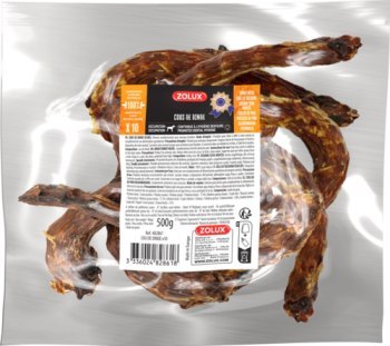 ZOLUX Przysmak nat. dla psa Szyja z indyka x10 500g ZOLUX Przysmak nat. dla psa Szyja z indyka x10 500g