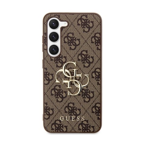 Guess 4G Big Metal Logo - Etui Samsung Galaxy S23 FE (brązowy) Guess 4G Big Metal Logo - Etui Samsung Galaxy S23 FE (brązowy)