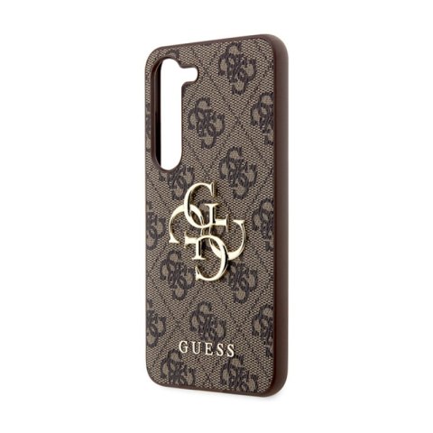 Guess 4G Big Metal Logo - Etui Samsung Galaxy S23 FE (brązowy) Guess 4G Big Metal Logo - Etui Samsung Galaxy S23 FE (brązowy)