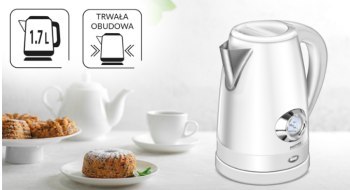 Czajnik bezprzewodowy MPM MCZ-108 biały Czajnik bezprzewodowy MPM MCZ-108 biały