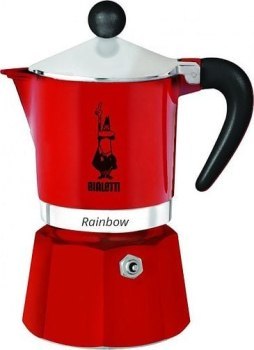 Bialetti kawiarka Rainbow 1tz czerwona Bialetti kawiarka Rainbow 1tz czerwona
