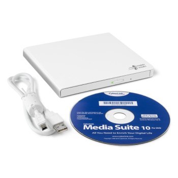 Nagrywarka zewnętrzna DVD -/+ R/RW Slim USB Hitachi-LG GP57EW40 (biała) Nagrywarka zewnętrzna DVD -/+ R/RW Slim USB Hitachi-LG GP57EW40 (biała)
