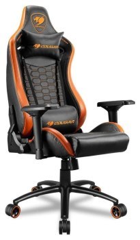 Fotel - Cougar Outrider S Black/Orange