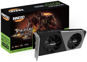 Karta graficzna - Inno3D GeForce RTX 4070 Ti SUPER Twin X2 16GB GDDR6X DLSS 3 Karta graficzna - Inno3D GeForce RTX 4070 Ti SUPER Twin X2 16GB GDDR6X DLSS 3
