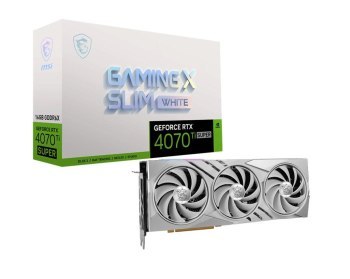 Karta graficzna MSI GeForce RTX 4070 Ti SUPER 16GB GAMING X SLIM WHITE Karta graficzna MSI GeForce RTX 4070 Ti SUPER 16GB GAMING X SLIM WHITE