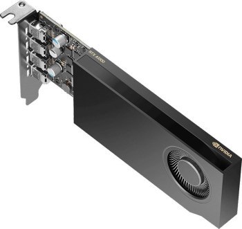 PNY NVIDIA A1000 8GB GDDR6 128-bit Low Profile PCIe 4.0 x8 Single slot 4 x Mini DisplayPort 1.4a 50W LP bracket 4 x mDP to DP ad PNY NVIDIA A1000 8GB GDDR6 128-bit Low Profile PCIe 4.0 x8 Single slot 4 x Mini DisplayPort 1.4a 50W LP bracket 4 x mDP to DP ad