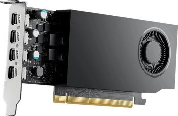 PNY NVIDIA A1000 8GB GDDR6 128-bit Low Profile PCIe 4.0 x8 Single slot 4 x Mini DisplayPort 1.4a 50W LP bracket 4 x mDP to DP ad PNY NVIDIA A1000 8GB GDDR6 128-bit Low Profile PCIe 4.0 x8 Single slot 4 x Mini DisplayPort 1.4a 50W LP bracket 4 x mDP to DP ad