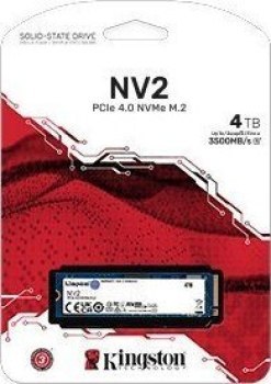 Dysk SSD Kingston NV2 (4TB; M.2 2280; PCIe 4.0 x4 NVMe; SNV2S/4000G) Dysk SSD Kingston NV2 (4TB; M.2 2280; PCIe 4.0 x4 NVMe; SNV2S/4000G)