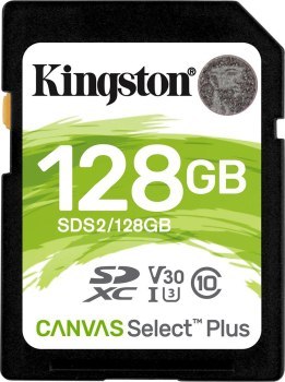 Karta pamięci - Kingston SDXC Canvas Select Plus 128GB 100R Class 10 UHS-I (SDS2/128GB) Karta pamięci - Kingston SDXC Canvas Select Plus 128GB 100R Class 10 UHS-I (SDS2/128GB)