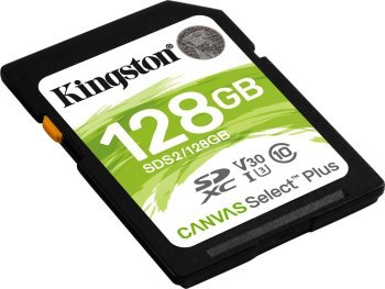 Karta pamięci - Kingston SDXC Canvas Select Plus 128GB 100R Class 10 UHS-I (SDS2/128GB) Karta pamięci - Kingston SDXC Canvas Select Plus 128GB 100R Class 10 UHS-I (SDS2/128GB)