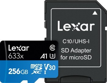 Karta pamięci - Lexar 256GB microSDXC High-Performance 633x UHS-I C10 A1 V30 U3 (LSDMI256BB633A) Karta pamięci - Lexar 256GB microSDXC High-Performance 633x UHS-I C10 A1 V30 U3 (LSDMI256BB633A)