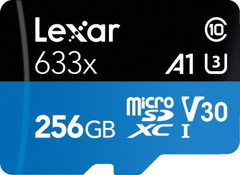 Karta pamięci - Lexar 256GB microSDXC High-Performance 633x UHS-I C10 A1 V30 U3 (LSDMI256BB633A) Karta pamięci - Lexar 256GB microSDXC High-Performance 633x UHS-I C10 A1 V30 U3 (LSDMI256BB633A)