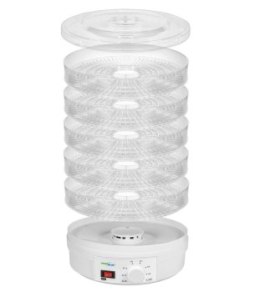 Suszarka do grzybów warzyw i owoców GreenBlue GB190 (250W; kolor biały)