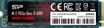 Dysk SSD Silicon Power A60 256GB M.2 PCIe NVMe Gen3x4 TLC 2100/1200 MB/s (SP256GBP34A60M28) Dysk SSD Silicon Power A60 256GB M.2 PCIe NVMe Gen3x4 TLC 2100/1200 MB/s (SP256GBP34A60M28)