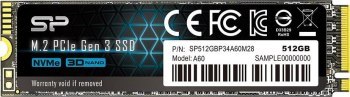 Dysk SSD Silicon Power A60 512GB M.2 PCIe NVMe Gen3x4 TLC 2200/1600 MB/s (SP512GBP34A60M28) Dysk SSD Silicon Power A60 512GB M.2 PCIe NVMe Gen3x4 TLC 2200/1600 MB/s (SP512GBP34A60M28)