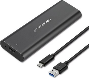 QOLTEC OBUDOWA DO DYSKÓW KIESZEŃ M.2 SATA SSD | NVME | USB TYP C QOLTEC OBUDOWA DO DYSKÓW KIESZEŃ M.2 SATA SSD | NVME | USB TYP C
