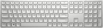 Klawiatura HP 970 Programmable Wireless Keyboard bezprzewodowa srebrna 3Z729AA Klawiatura HP 970 Programmable Wireless Keyboard bezprzewodowa srebrna 3Z729AA
