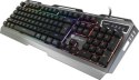 Klawiatura membranowa NATEC Genesis Rhod 420 RGB NKG-1234 (USB 2.0; (US); kolor stalowy)