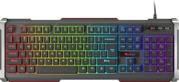 Klawiatura membranowa NATEC Rhod 400 RGB NKG-0993 (USB 2.0; (EU); kolor czarny) Klawiatura membranowa NATEC Rhod 400 RGB NKG-0993 (USB 2.0; (EU); kolor czarny)
