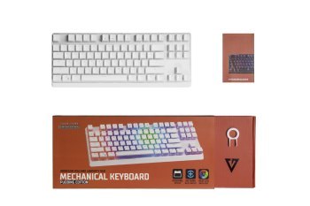 MODECOM VOLCANO LANPARTY BIAŁA PRZEWODOWA KLAWIATURA MECHANICZNA RGB (NIEBIESKI PRZEŁĄCZNIK OUTEMU) PUDDING EDITION MODECOM VOLCANO LANPARTY BIAŁA PRZEWODOWA KLAWIATURA MECHANICZNA RGB (NIEBIESKI PRZEŁĄCZNIK OUTEMU) PUDDING EDITION
