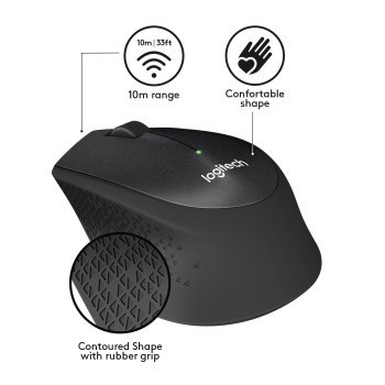 Mysz Logitech M330 910-004909 (USB 2.0; kolor czarny; optyczna) Mysz Logitech M330 910-004909 (USB 2.0; kolor czarny; optyczna)