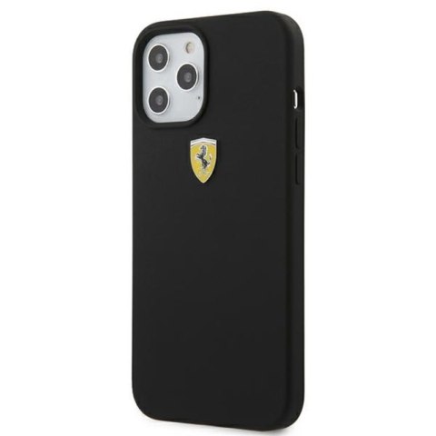 Ferrari On Track Silicone - Etui iPhone 12 Pro Max (czarny) Ferrari On Track Silicone - Etui iPhone 12 Pro Max (czarny)